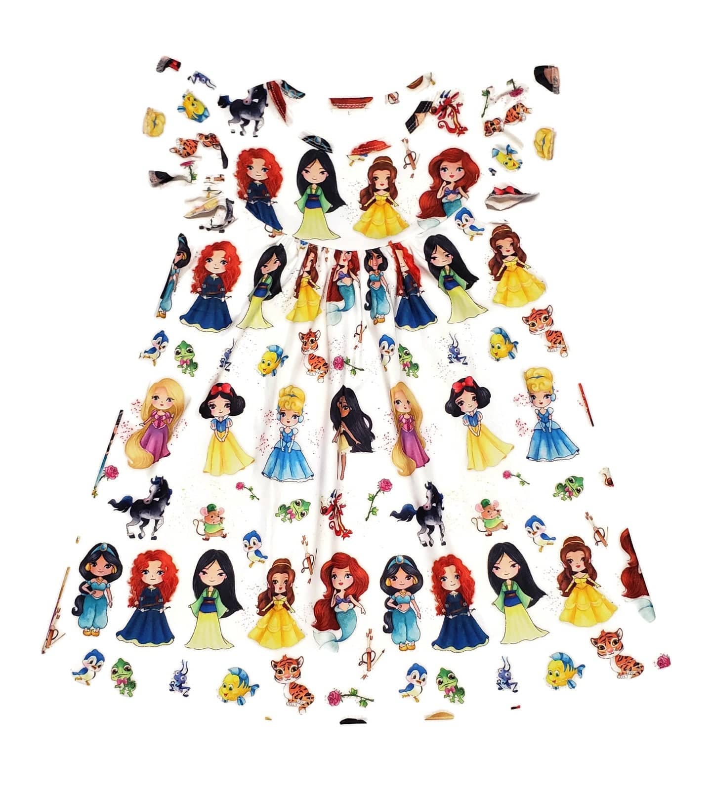 Princess and Friends Milk Silk Flutter Dress