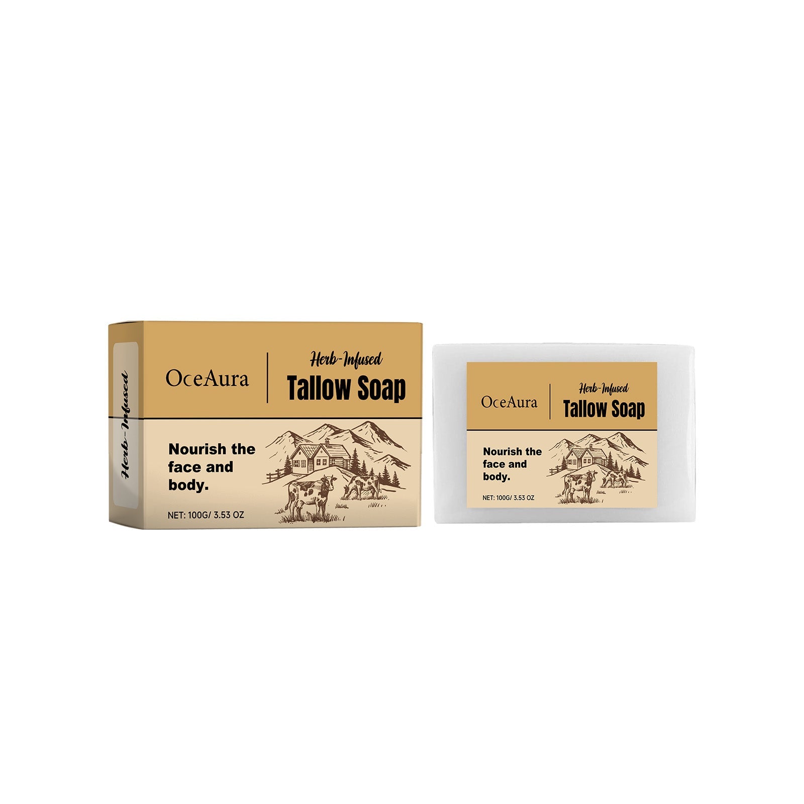 Milk Flavored Tallow Soap Moisturizes And Cleanses Pores With Bath Soap For Delicate Skin