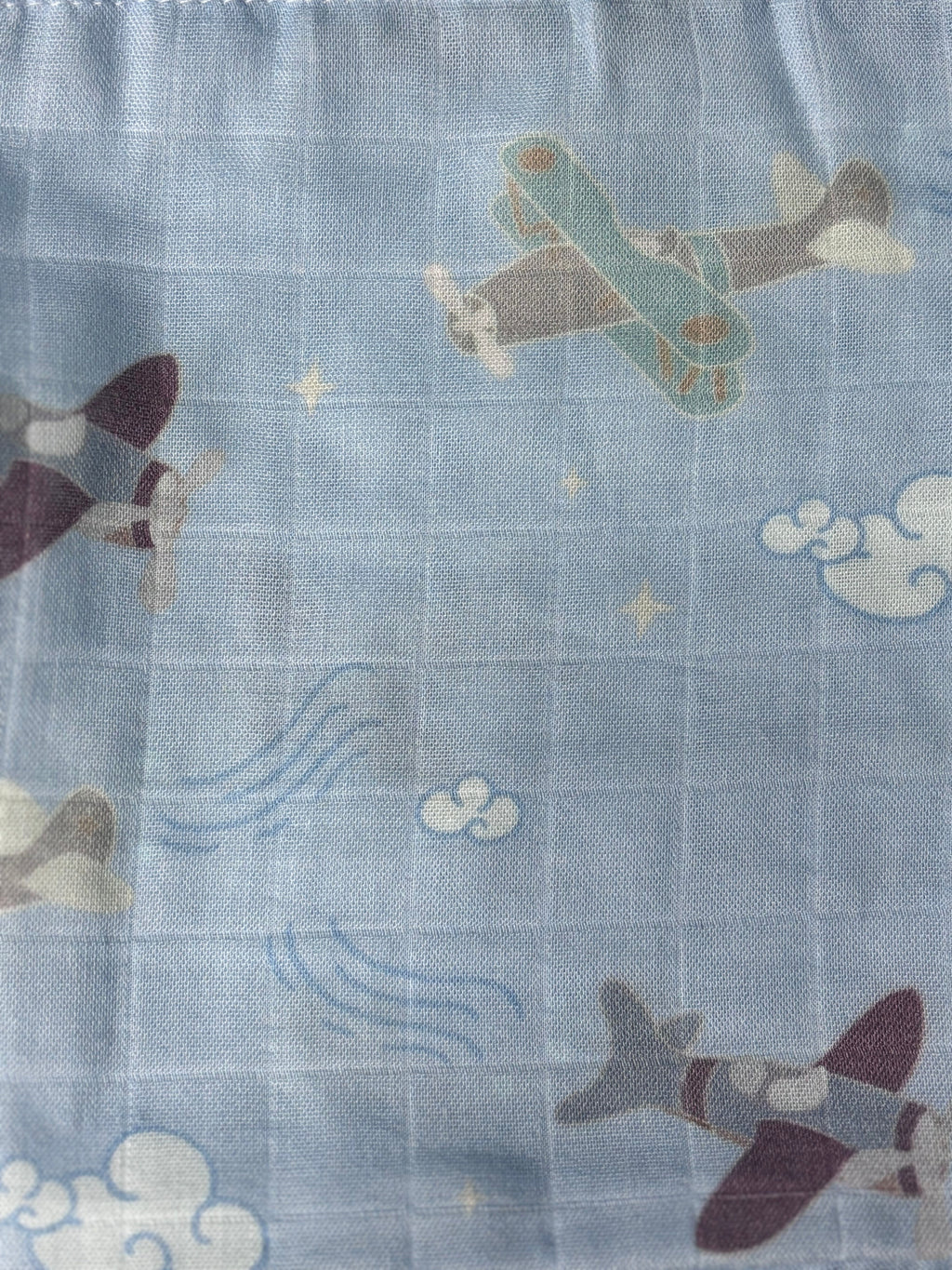 Organic Bamboo Blend Crib Sheet in Dreamy Planes