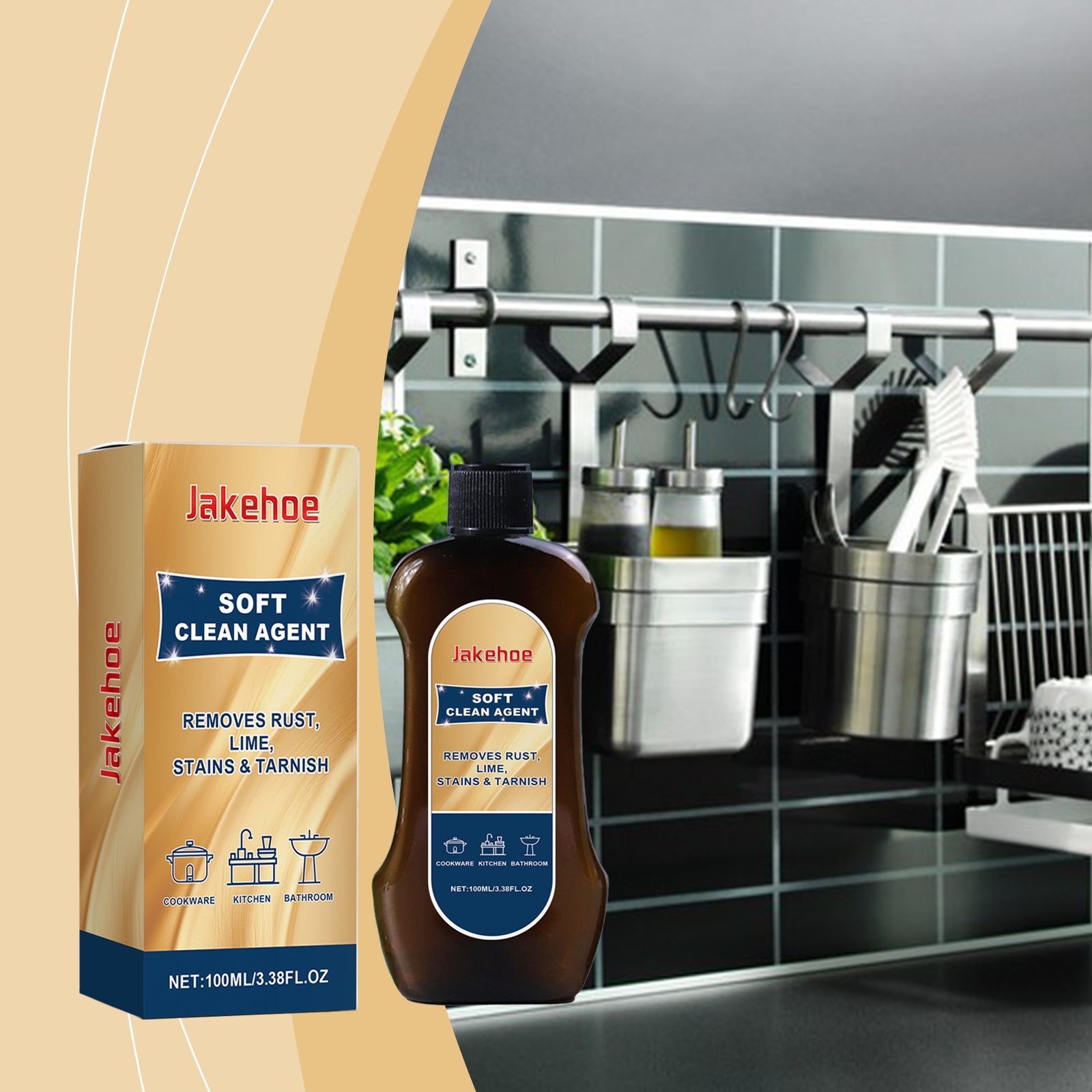Multi-Purpose Cleanser Kitchen Bathroom Floor Dirt Heavy Oil Cleaning Multi-Purpose Cleanser