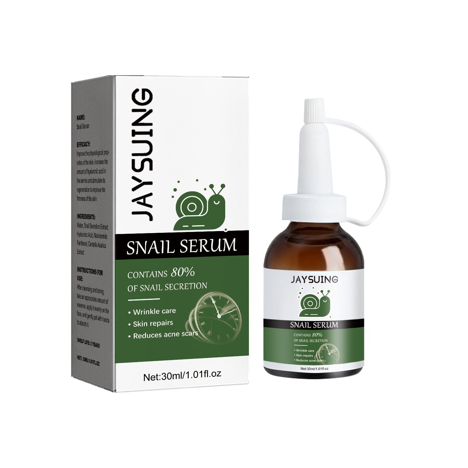 Anti-Wrinkle Moisturizing Snail Essence, Lighten Lines Moisturizing Whitening Skin Firming Essence