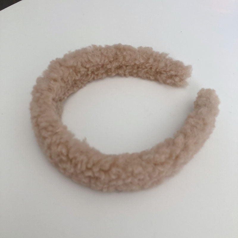 Plush headband hair clip