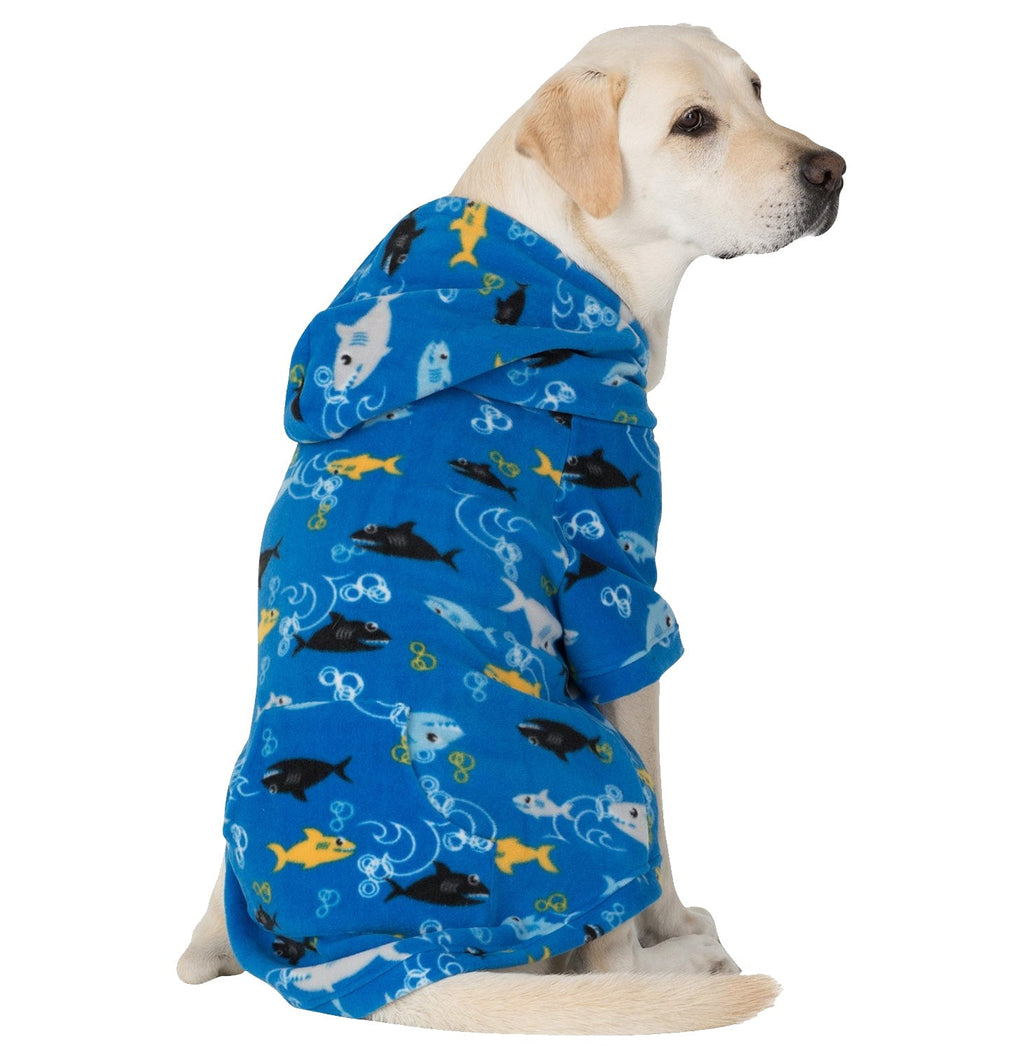 Family Matching Shark Frenzy Hoodie Fleece Onesie