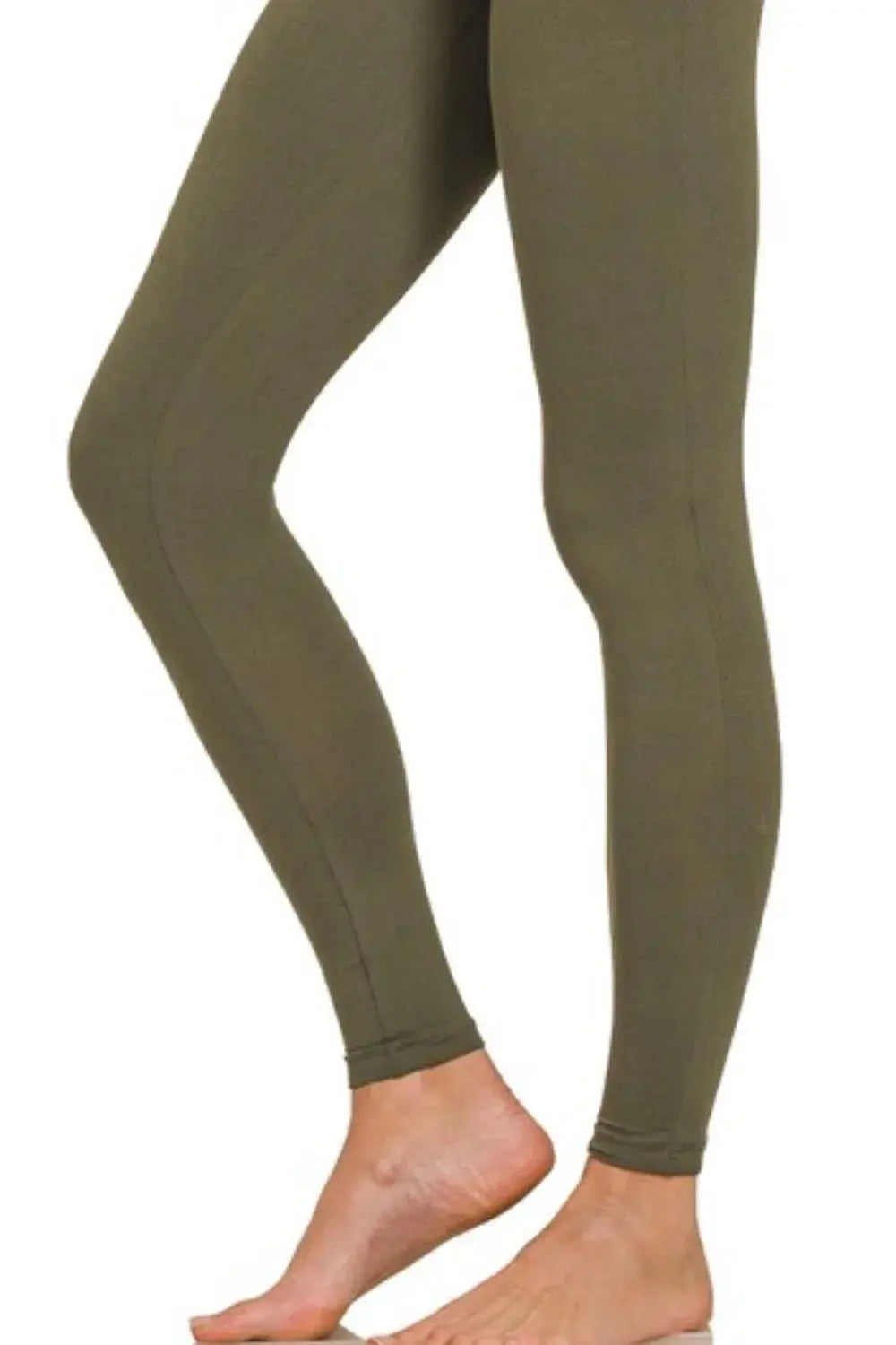 Zenana High-Waisted Microfiber Compression Leggings