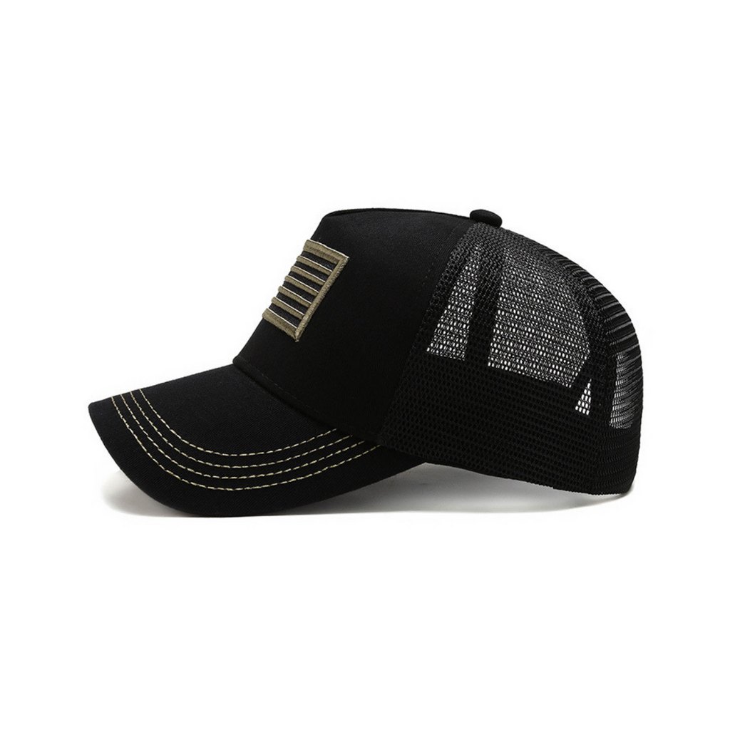 JupiterGear American Flag Trucker Hat with Adjustable Strap | Breathable & Unisex
