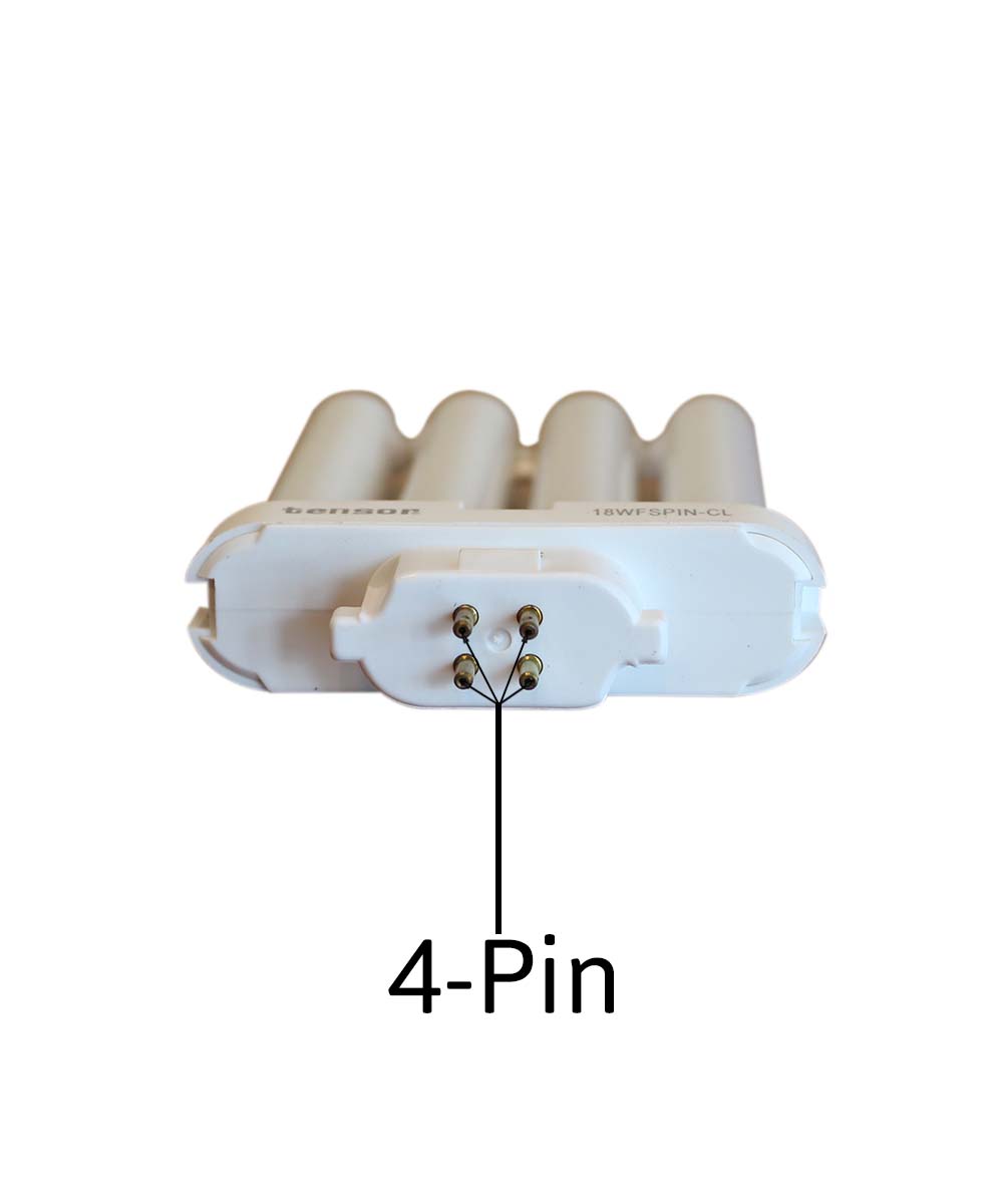 18 Watt Full Spectrum CFL Replacement Bulb (4 pin, G24Q base) by VisionMax