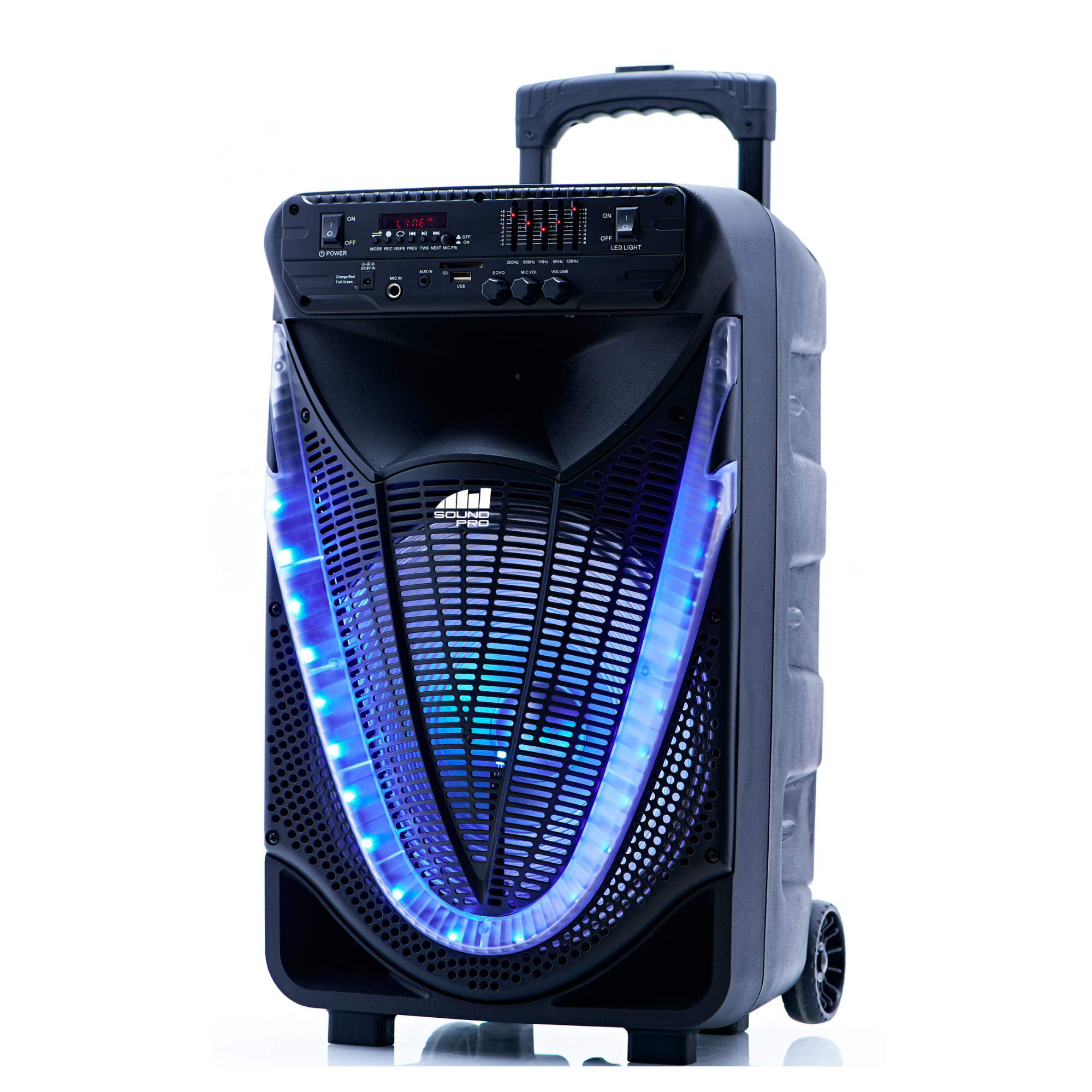 Naxa Portable 12 inch Bluetooth Party Speaker with Disco Light (NDS-1233)