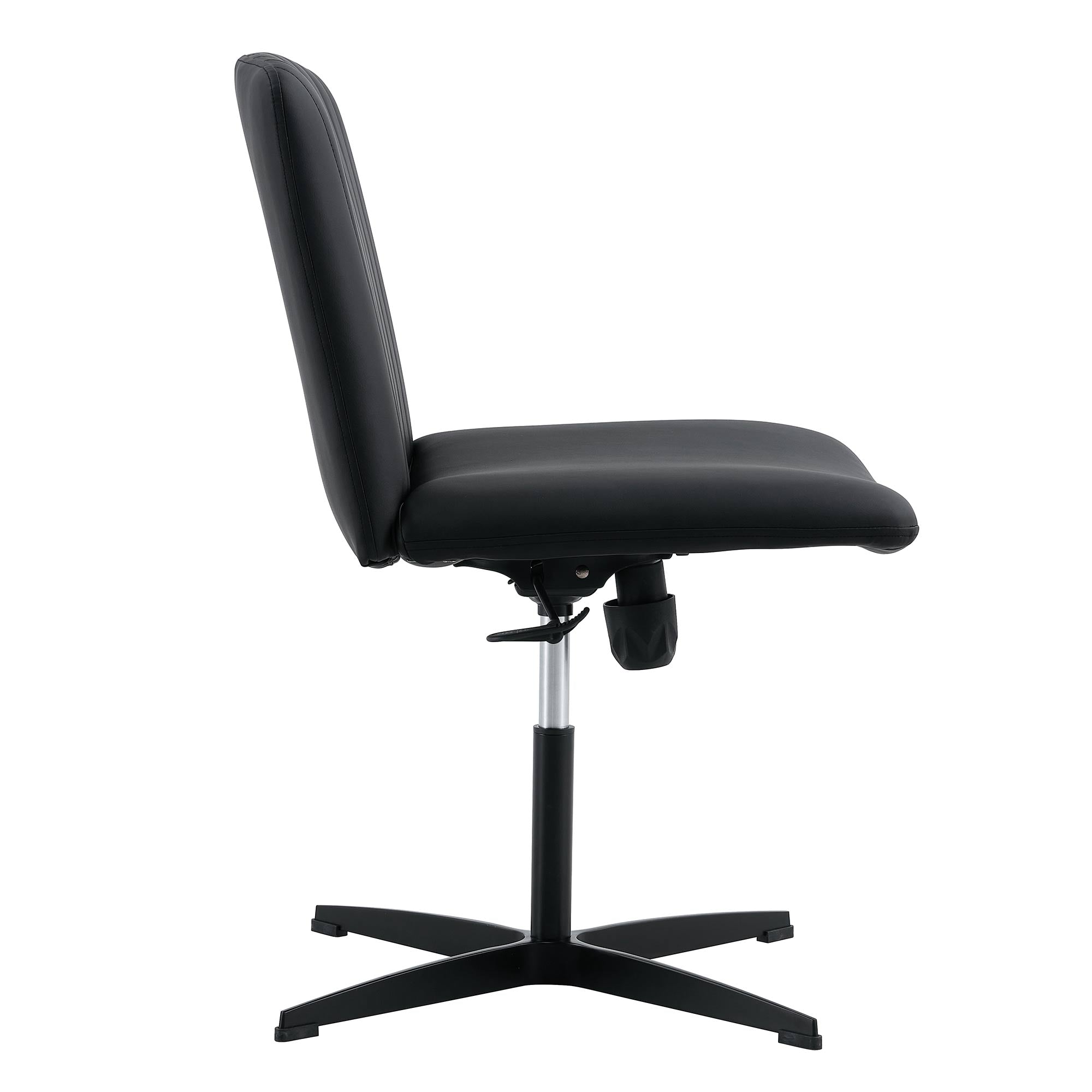 Black High Grade Pu Material. Home Computer Chair Office Chair Adjustable 360 ° Swivel Cushion Chair