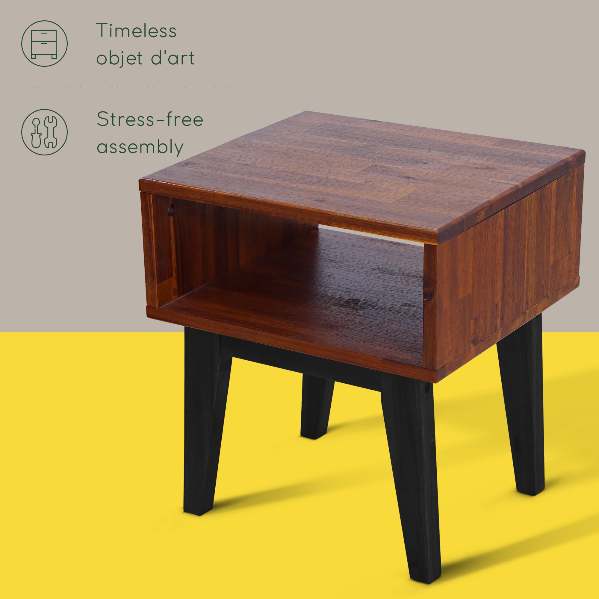 Acacia Serena Solid Wood Nightstand