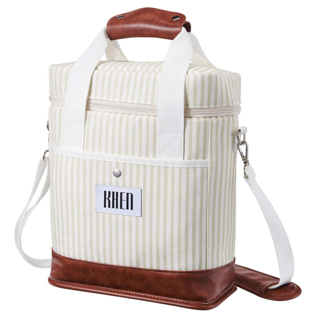 2 Bottle Wine Carrier Tote, Insulated Leakproof Cooler Bag