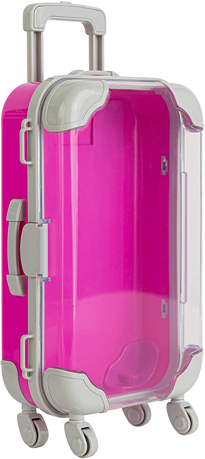 Blue Plastic Suitcase Candy Box 3 Pack 7.5"x5"x2.5"