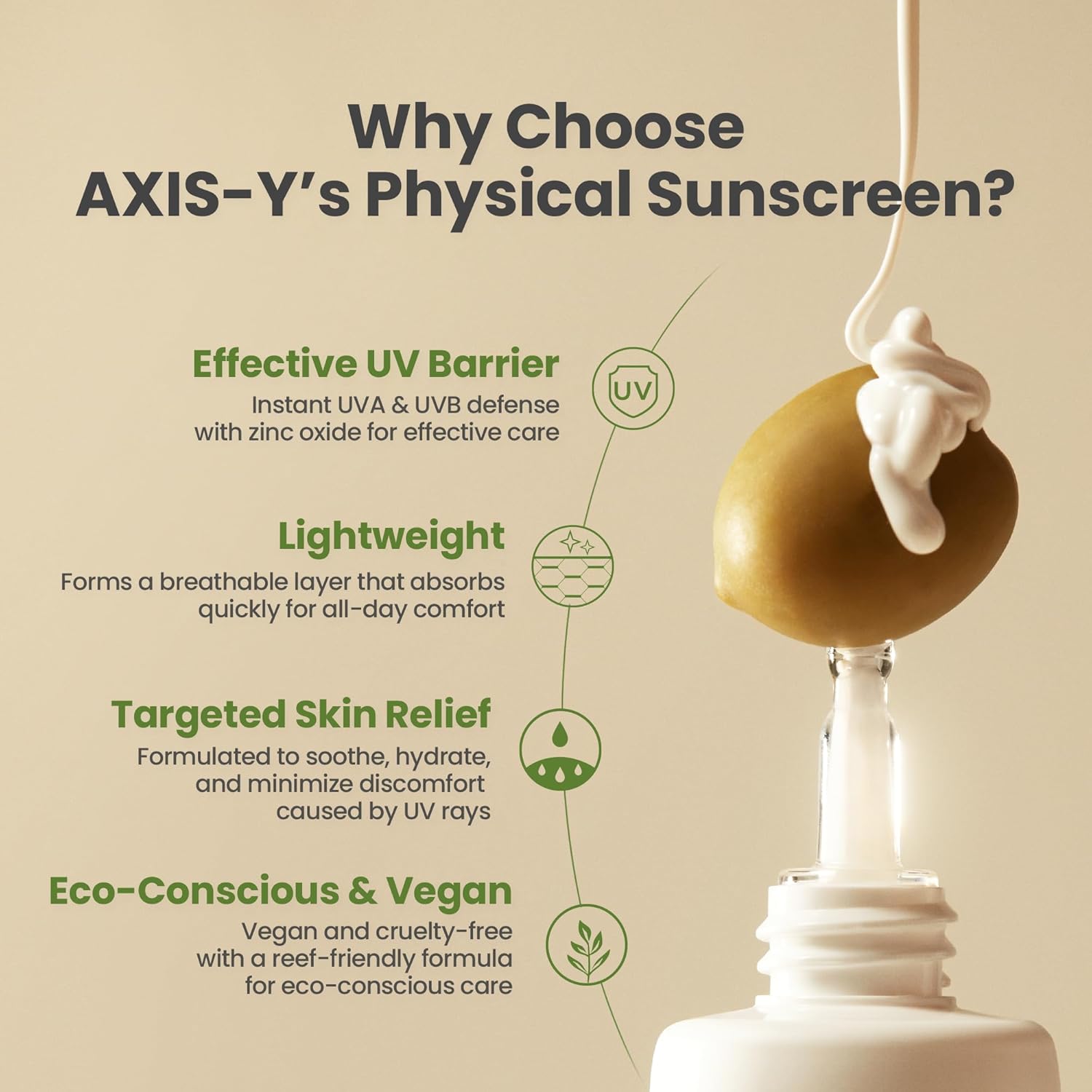 AXIS-Y Complete No-Stress Physical Sunscreen SPF50+ PA++++