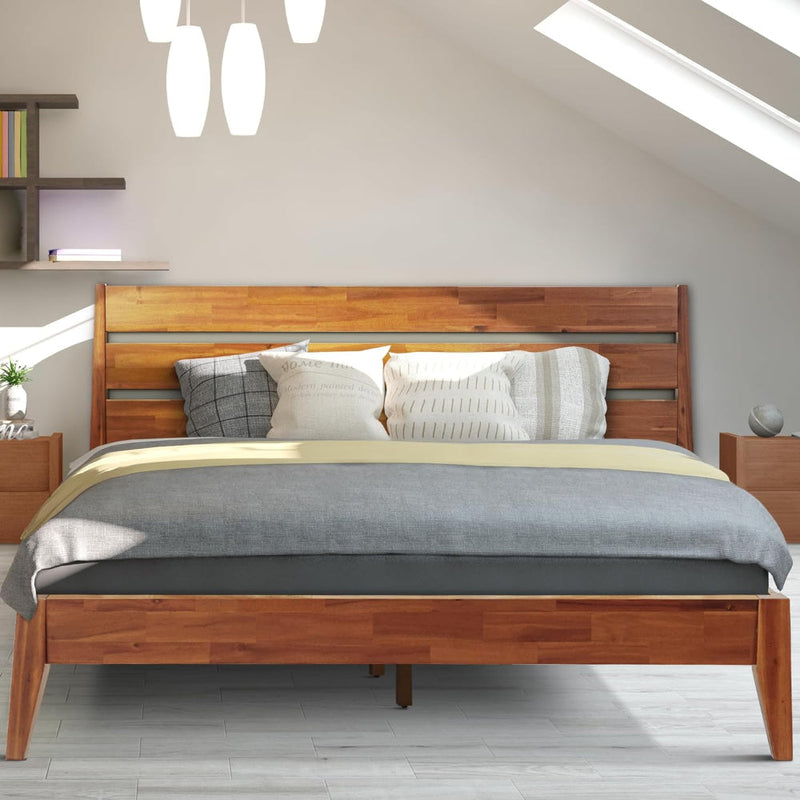 Acacia Emery Deluxe Wood Platform Bed Frame