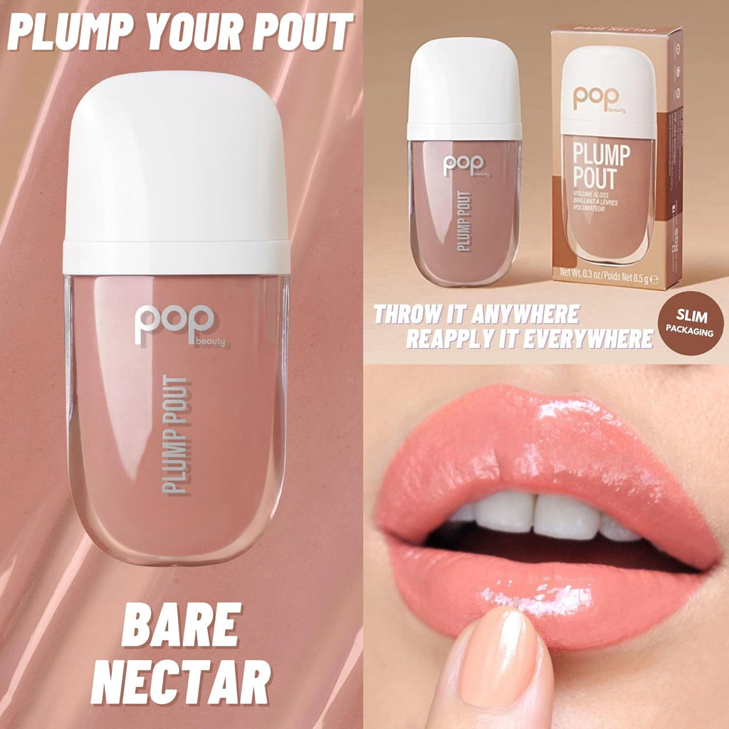 POP Beauty Plumping Lip Oil and Hydrating Lip Gloss
