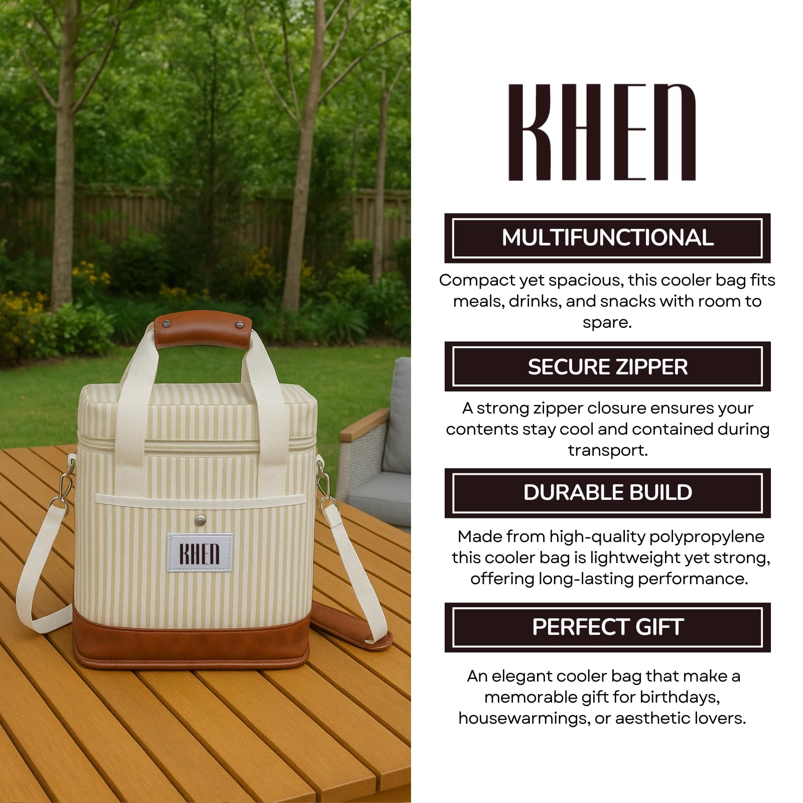 2 Bottle Wine Carrier Tote, Insulated Leakproof Cooler Bag