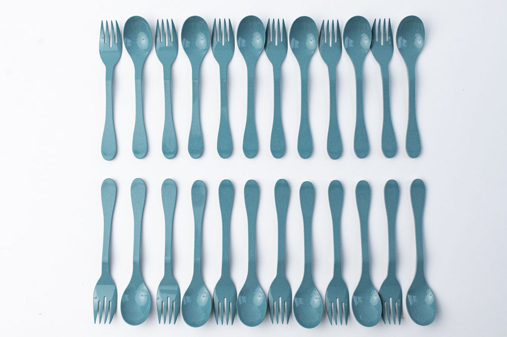 KNORK Eco 24 Pack Bamboo Flatware Set