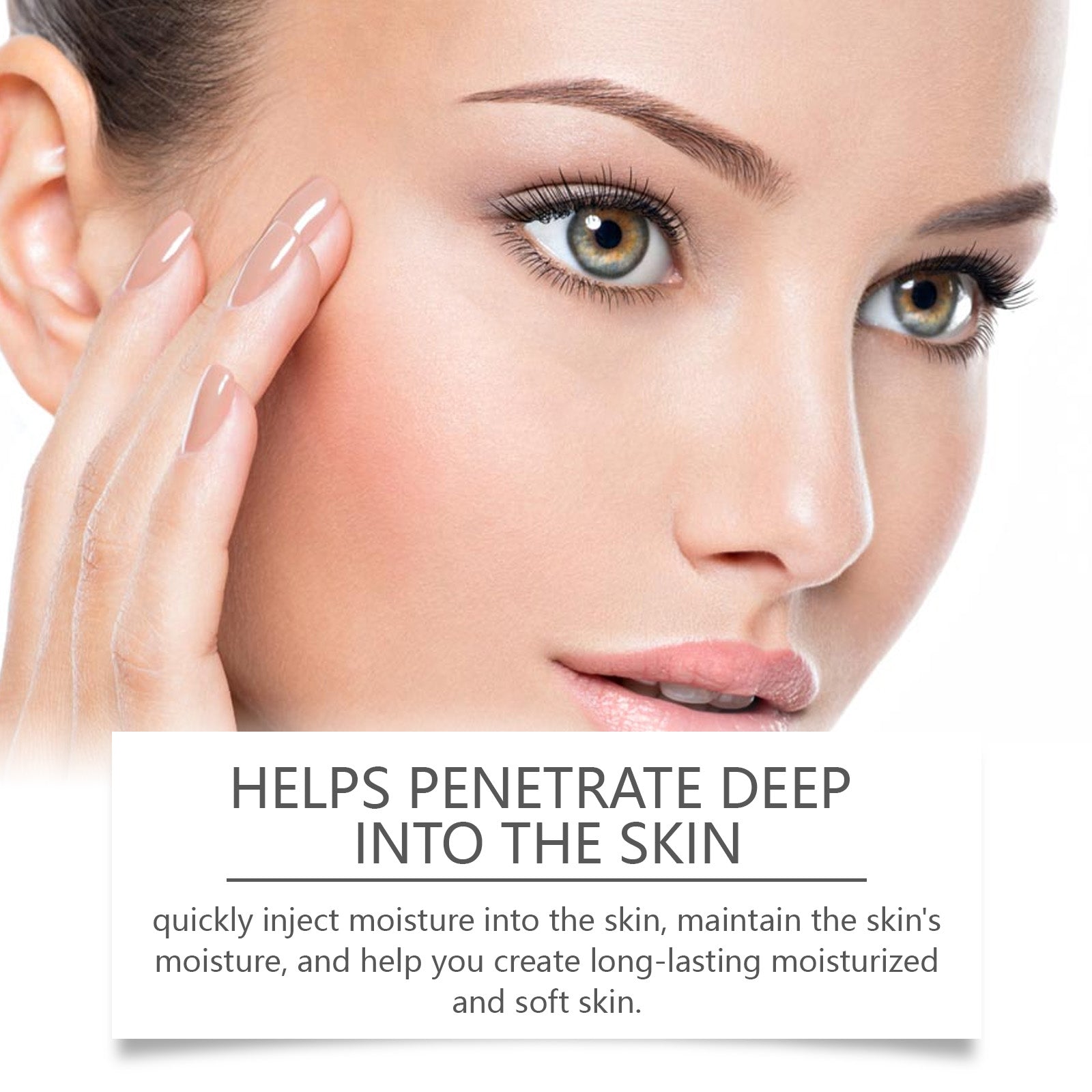 Facial Hydrating Essence With Hyaluronic Acid, Moisturizes And Nourishes The Skin Deeply