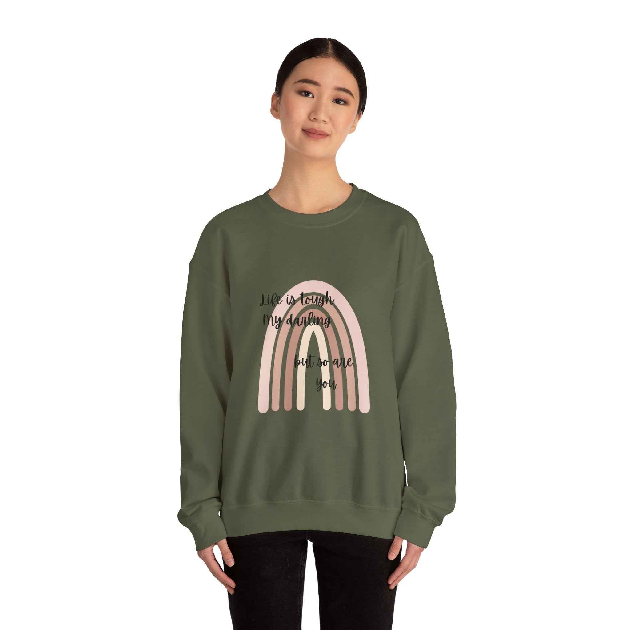 Life is tough: Crewneck Adult Sweatshirt Women's Top