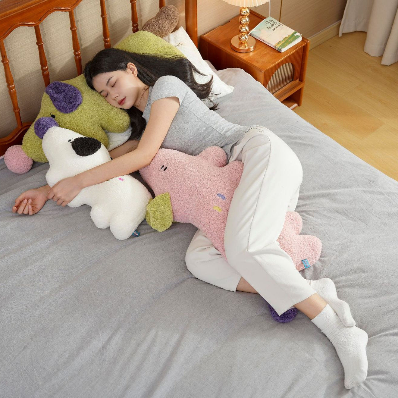 Sleeping Pillow Puppy Plush Toy Large Doll Bed Hug Sleeping Pillow