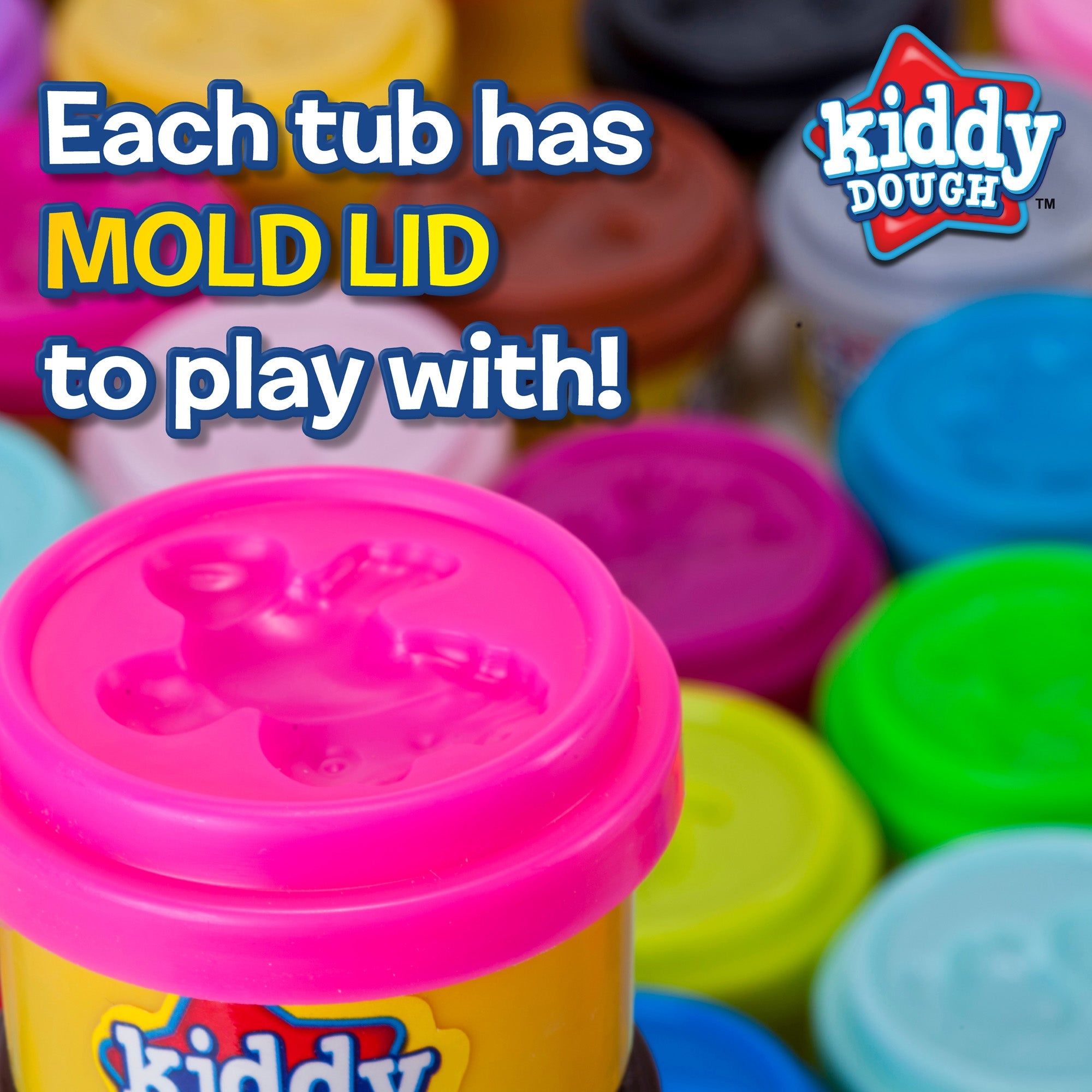 40 Pack Of Party Favors Play Dough + 40 Dough Tools - Bulk Party Pack