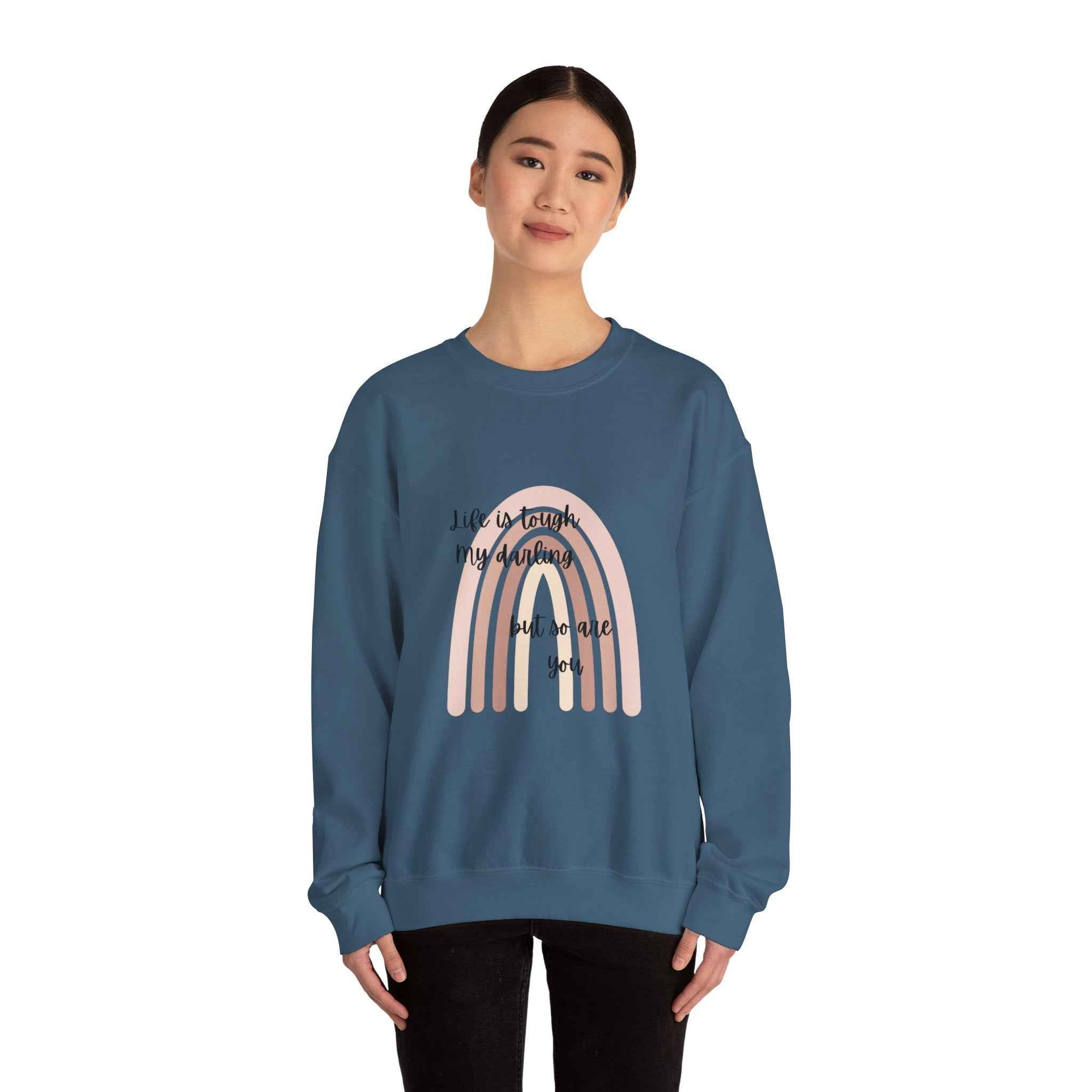 Life is tough: Crewneck Adult Sweatshirt Women's Top