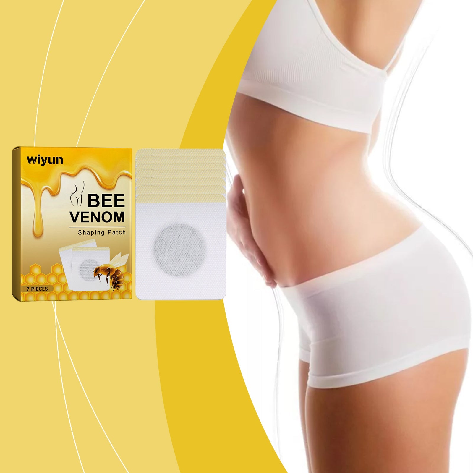 Bee Venom Beauty Considerate, Lazy Body Beauty Navel Patch Ginger Essence Moisturizing Firming Skin Care Body Care Patch