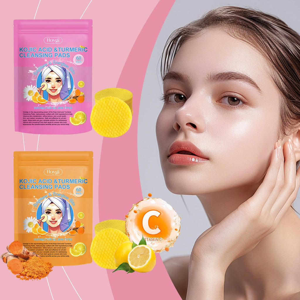 Turmeric Acid Cleansing Pad Gentle Exfoliating Deep Clean Non-Tight Improving Skin Cleansing Pad