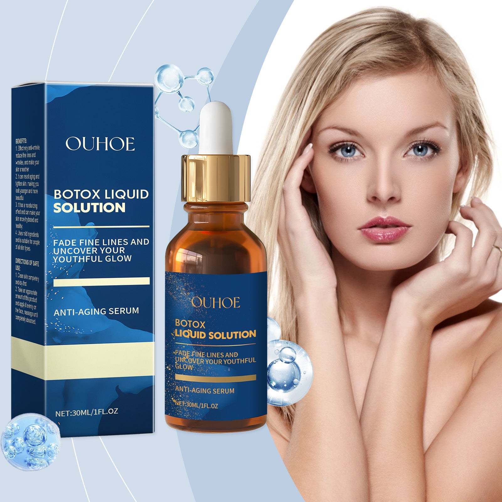 Ouhoe Facial Moisturizing Essence Soft Skin Brightening Facial Skin Moisturizing And Firming Skin Care Essence