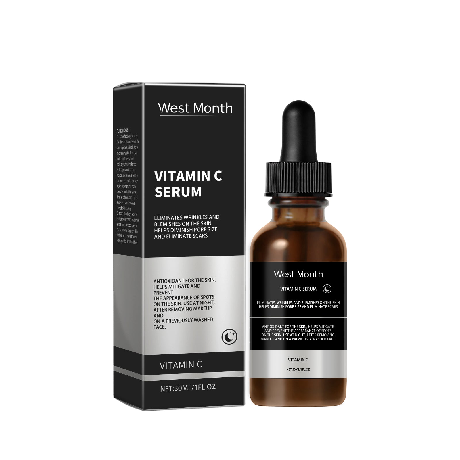 Vitamin C Facial Essence, Moisturizing And Moisturizing Skin Smooth, Delicate And Even Skin Tone