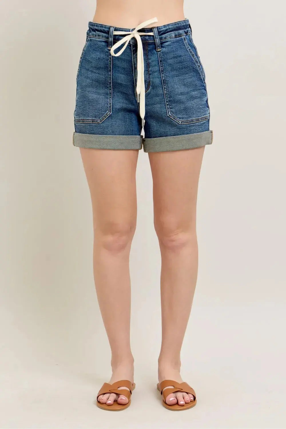 Judy Blue Jeans - Full Size High Rise Cuff Denim Shorts
