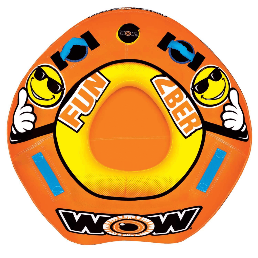 WOW Watersports 2Ber 1 Person Inflatable Towable Tube Starter Kit
