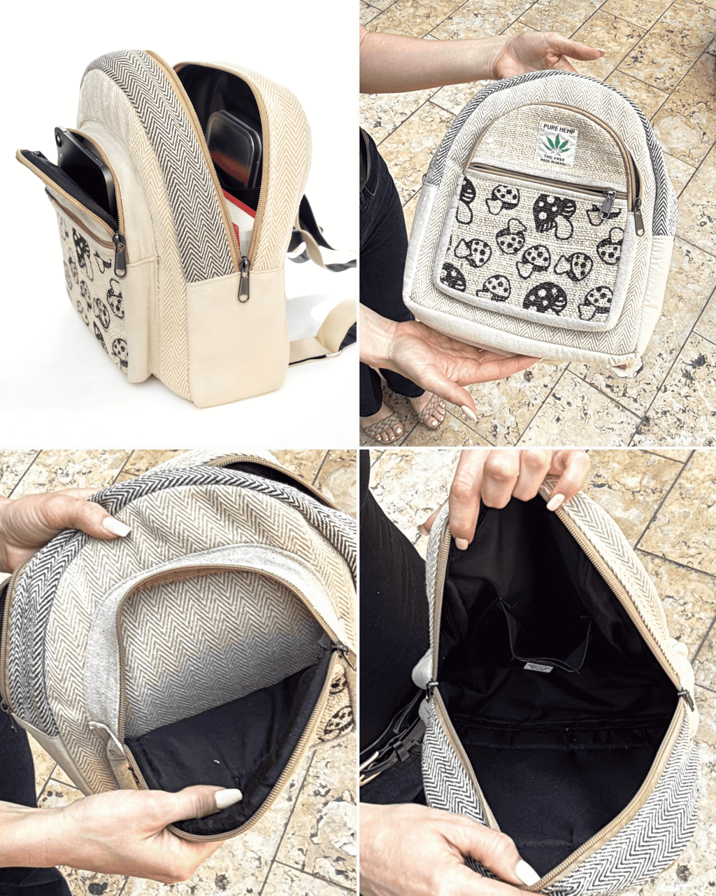 Kathmandu Collection Mini Hemp Mushroom Backpack