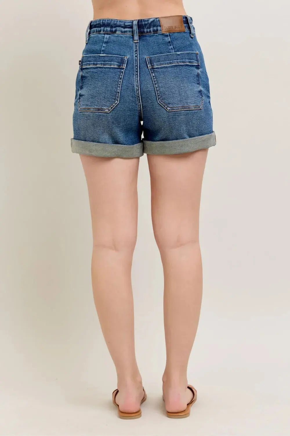 Judy Blue Jeans - Full Size High Rise Cuff Denim Shorts