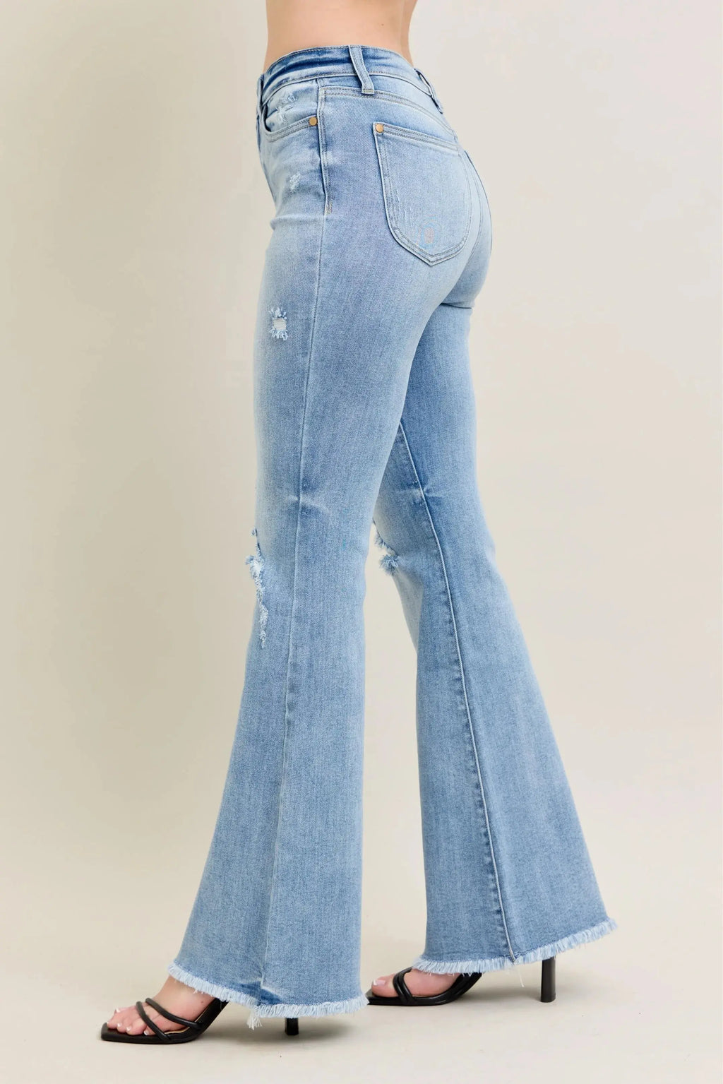 Judy Blue Jeans - Plus Size High Waist Flare Leg w/ Shield Pockets