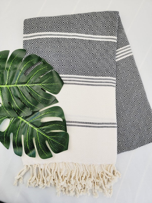 Bath / Beach Turkish Towels-Easy Carry Quick Dry T
