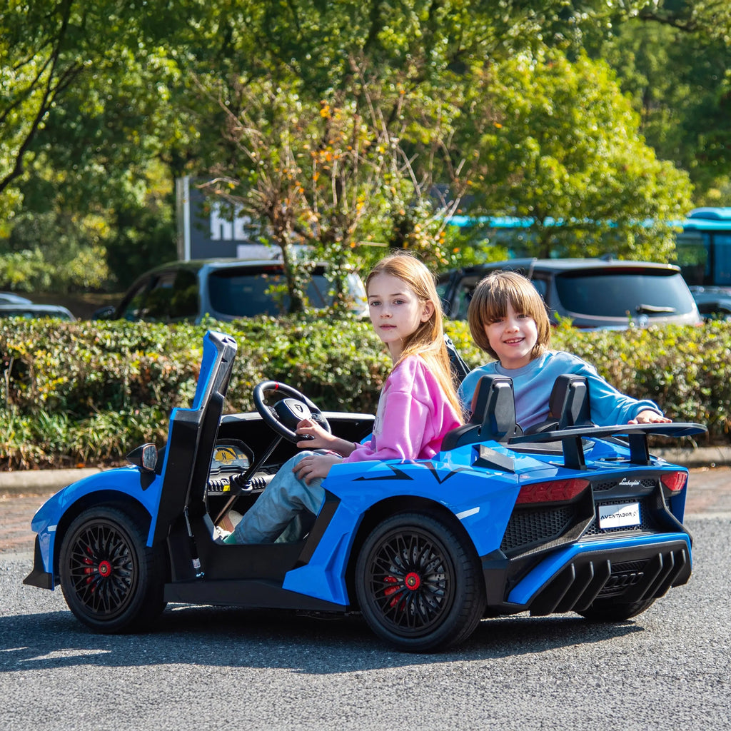 24V Lamborghini Aventador 2 Seater Ride On Car for Kids: Advanced Brushless Motor & Differential for High-Octane Fun