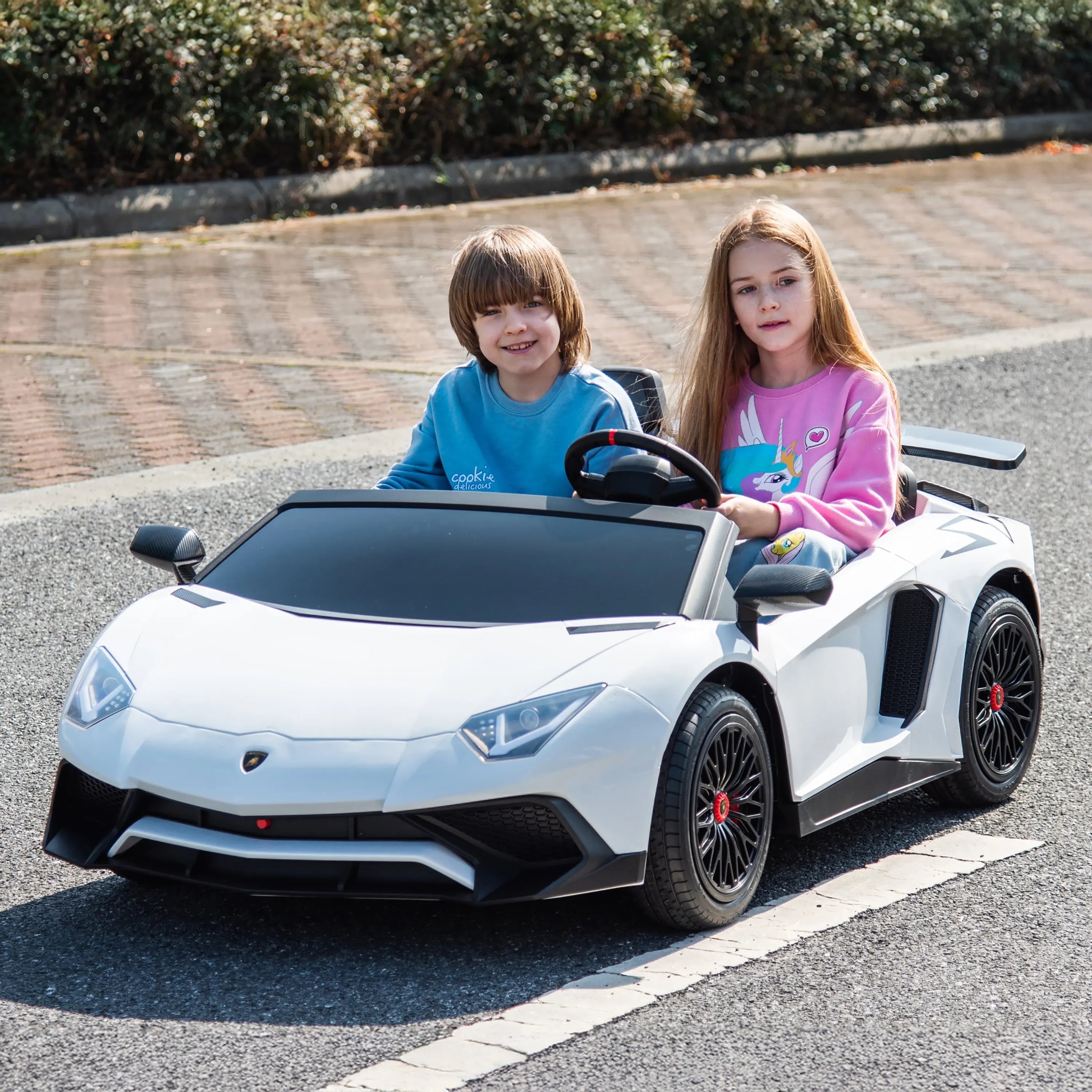 24V Lamborghini Aventador 2 Seater Ride On Car for Kids: Advanced Brushless Motor & Differential for High-Octane Fun