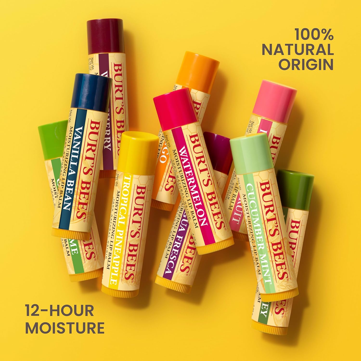 BURT'S BEES Beeswax Bounty Lip Balm (Set 4 Tubes)