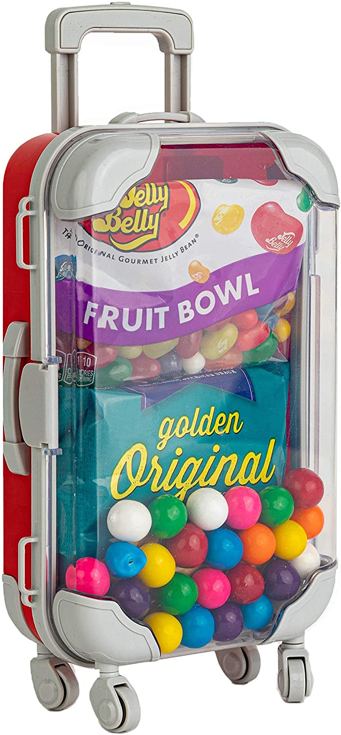 Blue Plastic Suitcase Candy Box 3 Pack 7.5"x5"x2.5"