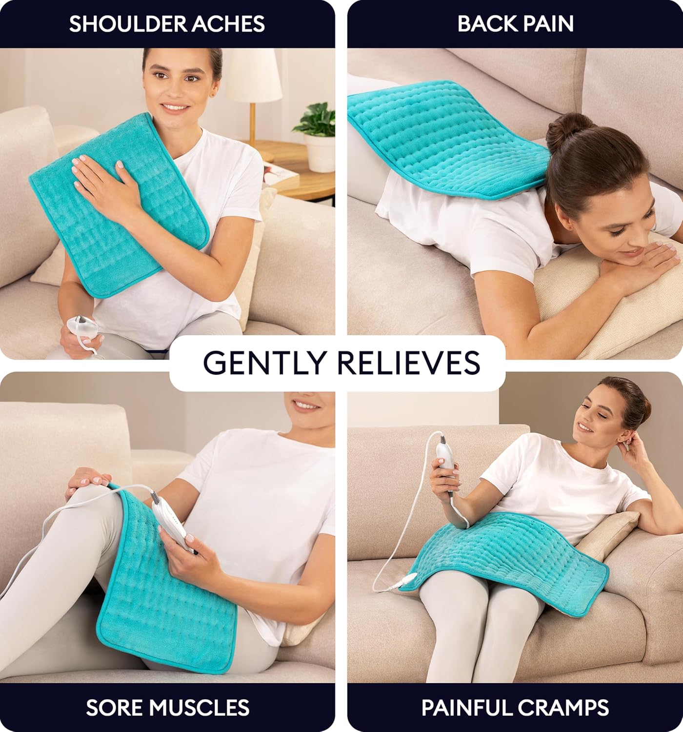 Heating Pad XL, Double-sided, Viridian Green