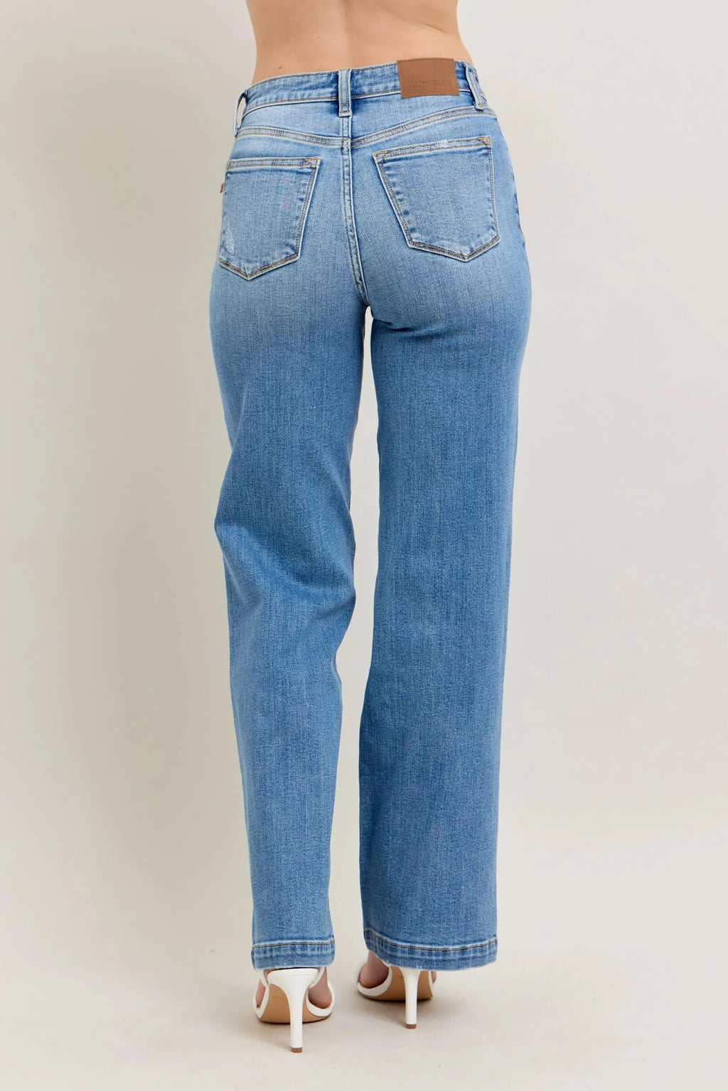 Full Size/Plus Size High Waist Straight Leg Judy Blue Jeans