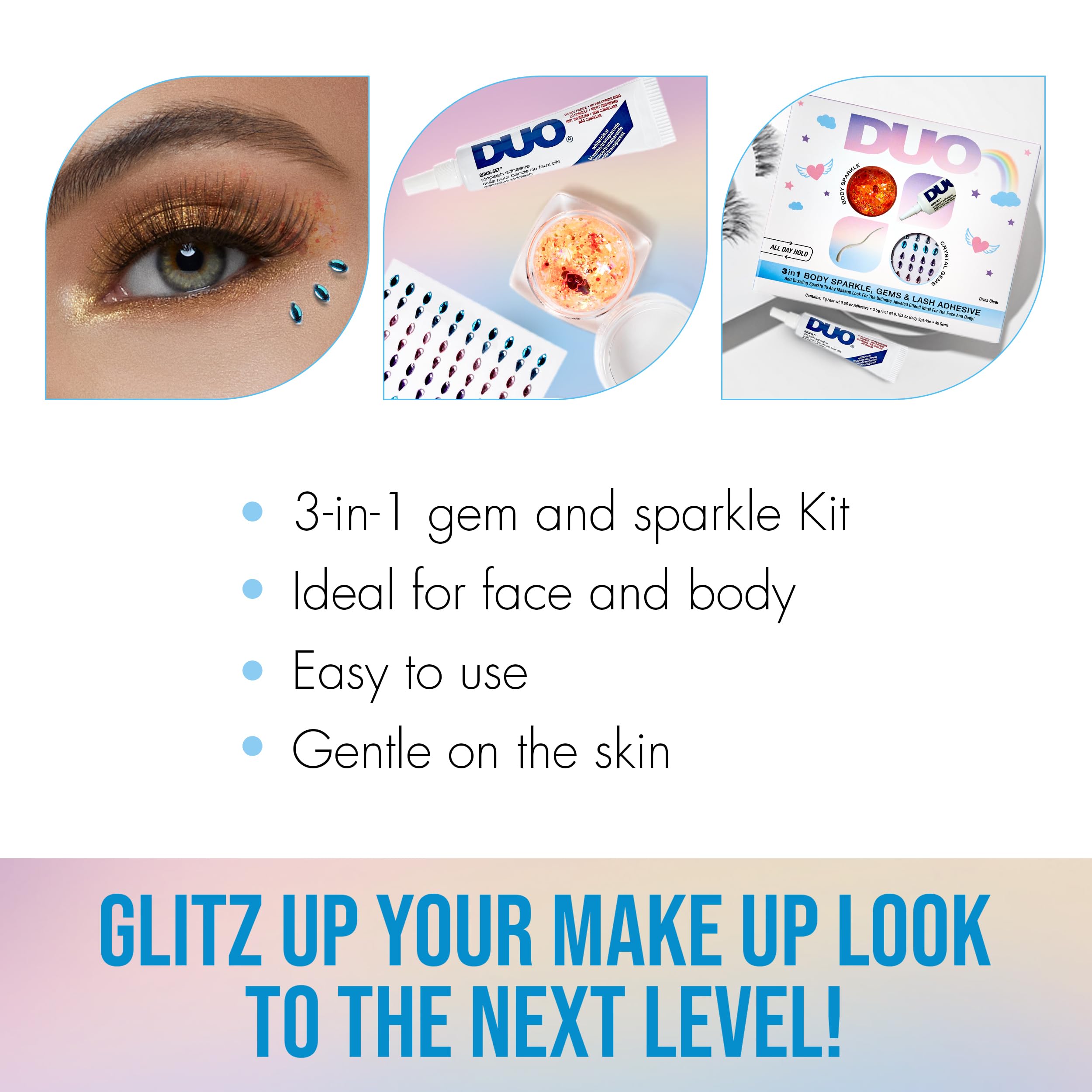 DUO 3 in 1 Crystal Glitz & Glam Gift Set