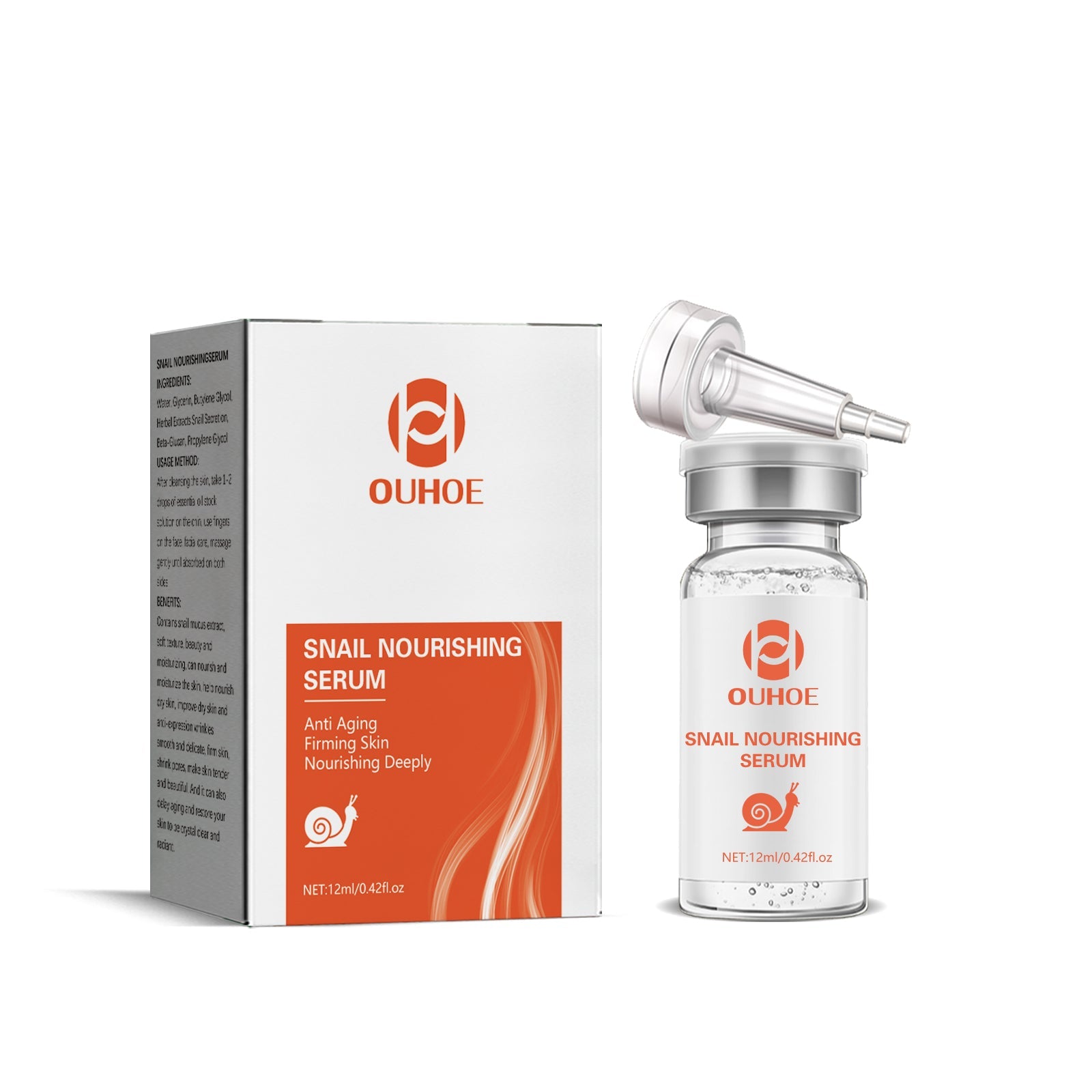 Snail Nourishing Repair Essence, Lightening Acne Muscle Acne Mark, Hydrating Whitening And Eliminate Pimples Essence