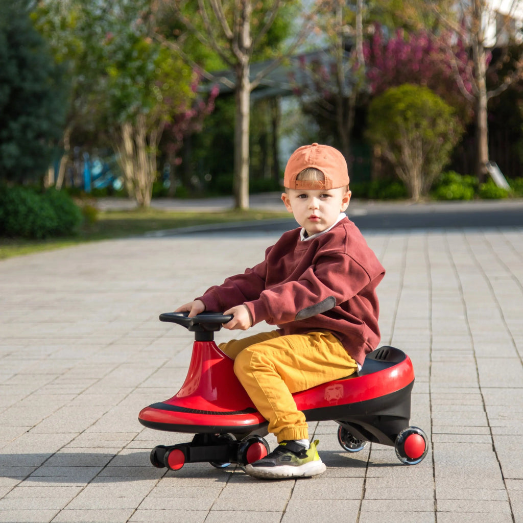 Freddo Toys Swing Car with Flashing Wheels