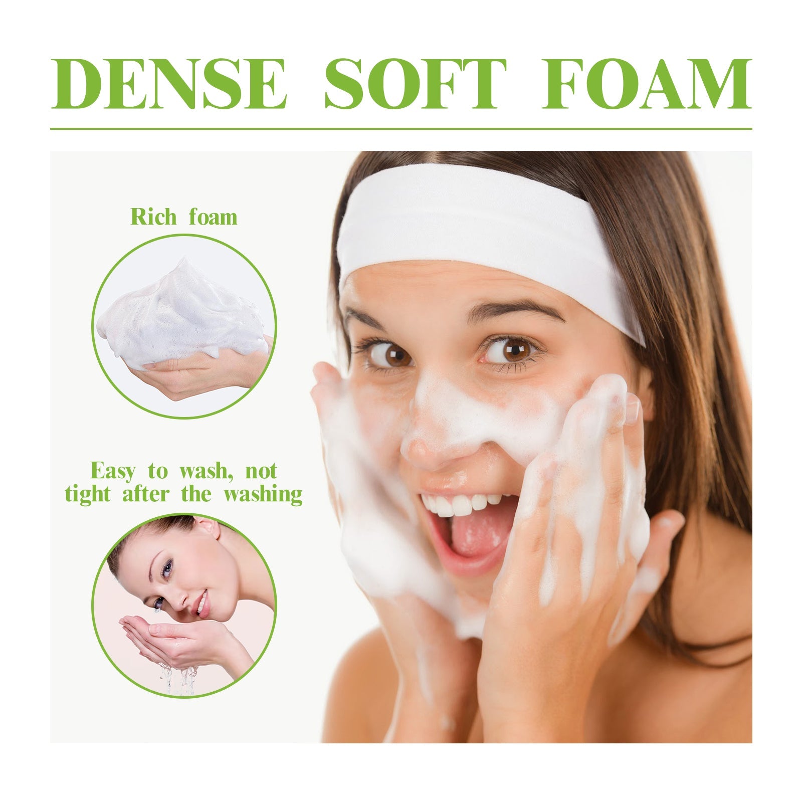 Green Tea Cleansing Mousse, A Deep Cleansing Facial Cleanser With Refreshing Oil Control And Wrinkles Reduction