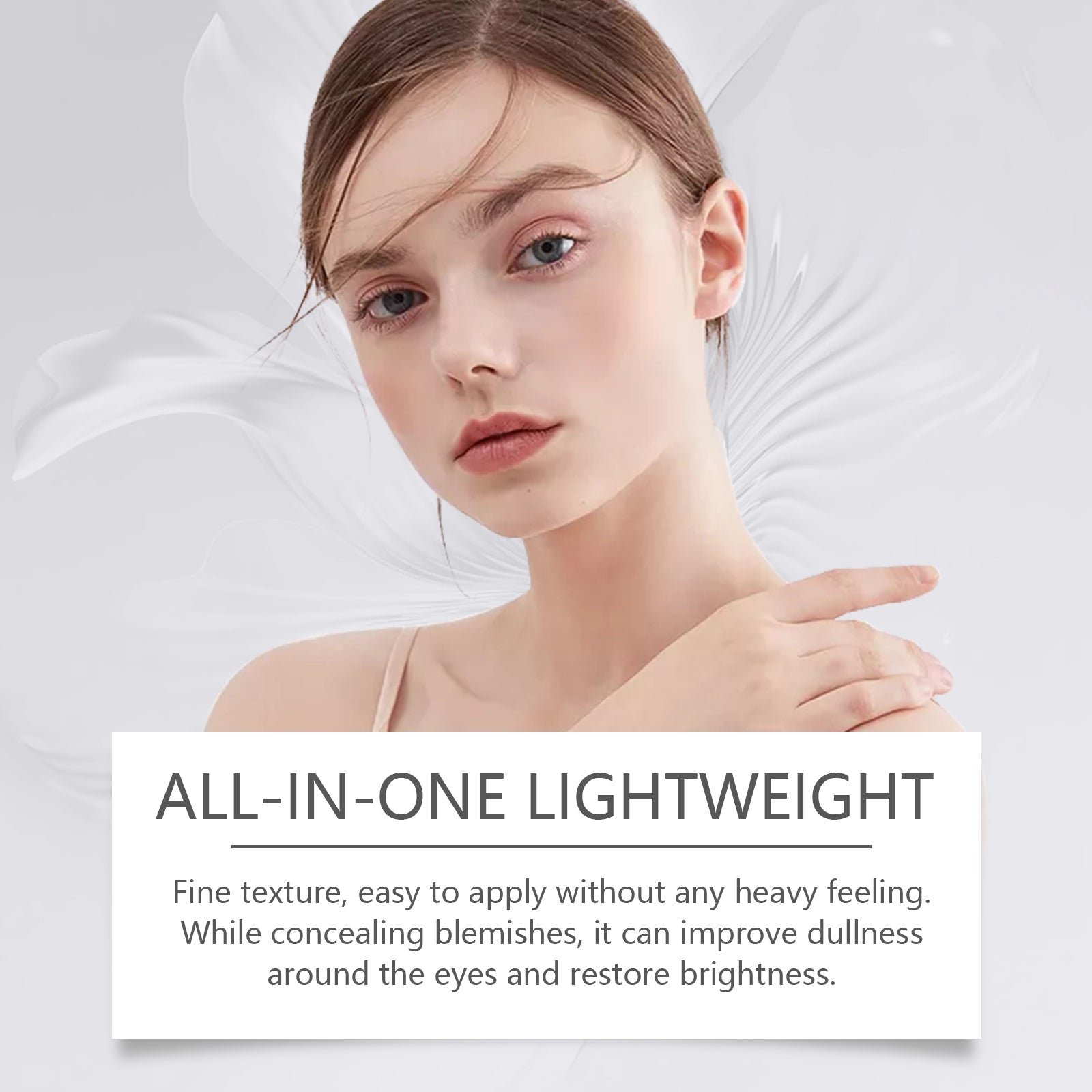 Centella Light Eye Concealer, Cover Blemishes Without Card Powder Refreshing Moisturizing Moisturizing Light