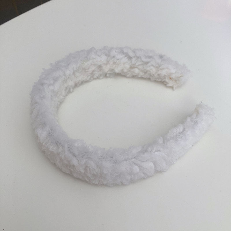 Plush headband hair clip