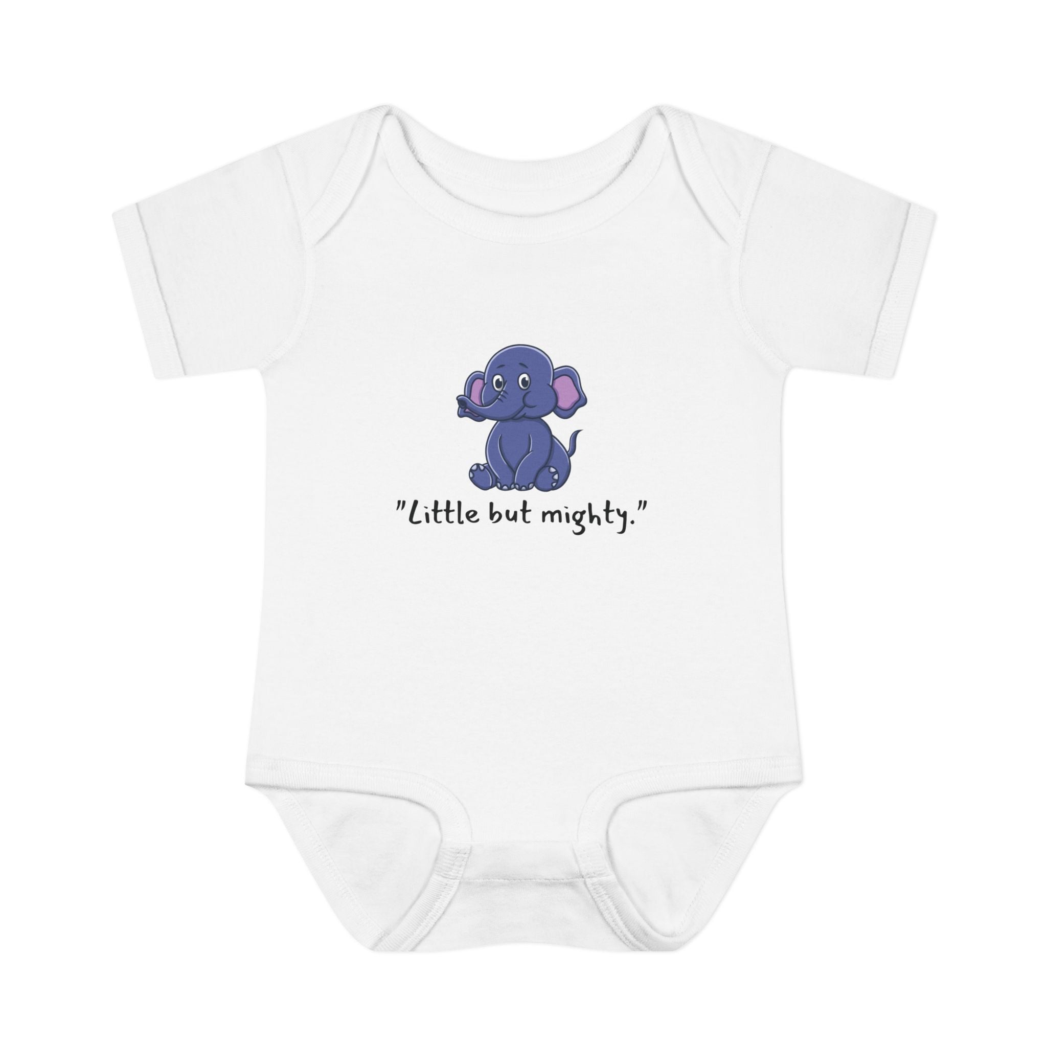 Baby Bodysuit - Little But Mighty Elephant