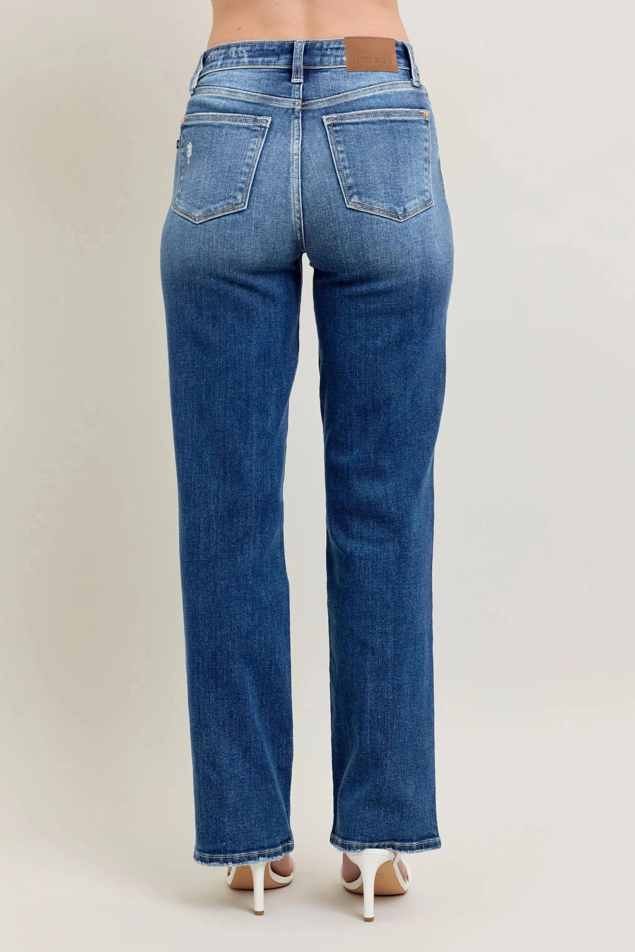 Judy Blue Jeans - Full Size/Plus Size High Waist 90's Straight Leg