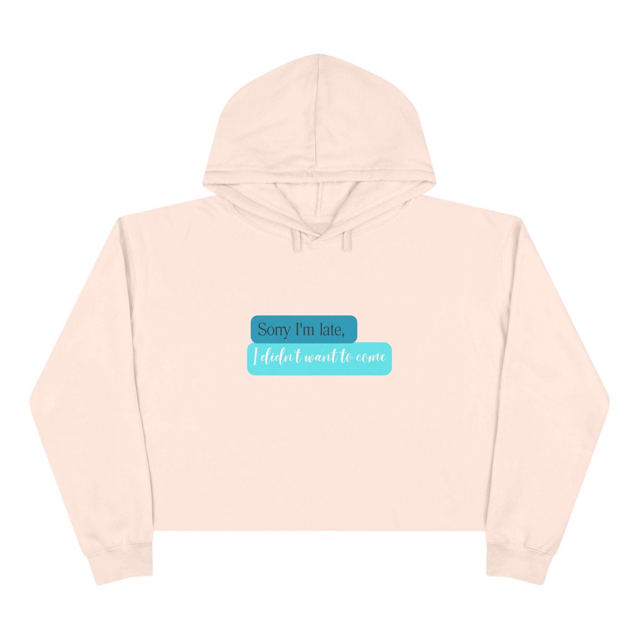 Sorry Crop Hoodie: Stylish Adult Sweatshirt for Comfort and Style Women's Top